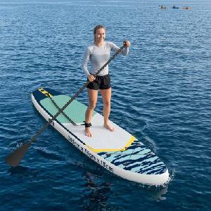 vidaXL Надуваема дъска за сърф APEX 305 x 76 x 15 cm Синьо за (42039116)