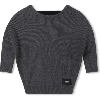 DKNY Детски пуловер с вълна Dkny в сиво от лека материя (D35T11.162.174)