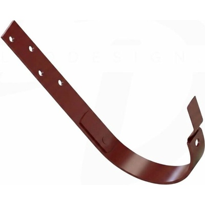 Krop Hák na krokvu BB polkruhového žľabu oceľový 333 mm systém 150 RAL 3009 Oceľovo červená