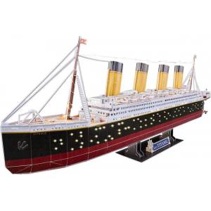 Revell 3D пъзел Revell - RMS Титаник, с лед светлини, 266 части (R00154)