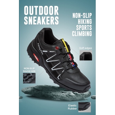 Filling POLO Мъжки туристически обувки 045 - Черни с бяло 988143 (272363_Черно)