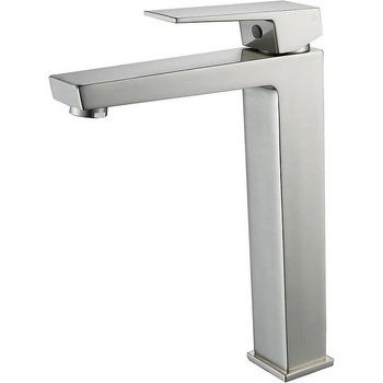 Image 1 of Inter Ceramic Стоящ смесител за умивалник 1418191BRUSH NICKEL, месинг, полиран никел, 27.8x20.6х4.8см (1418191BRUSH NICKEL)