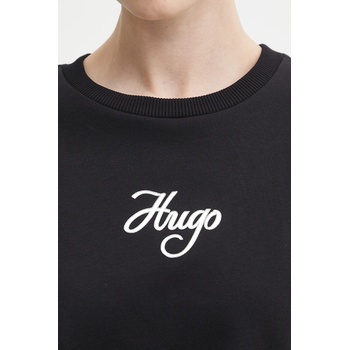 HUGO BOSS Памучен суичър hugo в черно с принт 50550149 (50550149)