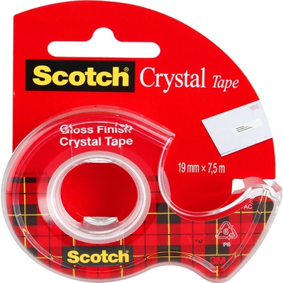 3M Scotch 19 mm x 7,5 m Kryštálovo číra lepiaca páska so zásobníkom