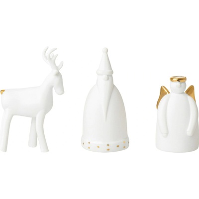 räder Porcelánové figurky Winter Forest bílá barva porcelán