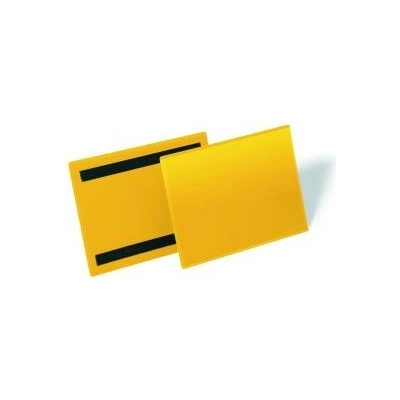 DURABLE Magnetické vrecko na dokumenty 210x148mm na šírku 50ks žlté