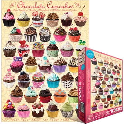 EUROGRAPHICS - Puzzle Schokoladen-Cupcakes - 1 000 piese