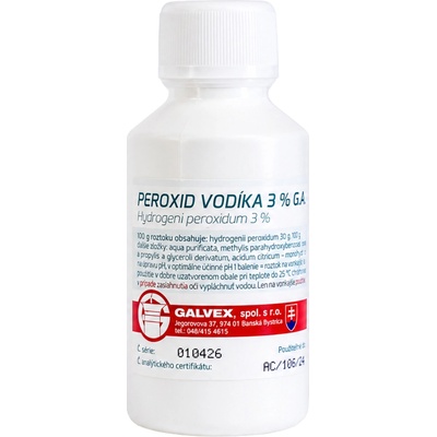 Peroxid vodíka 3 % roztok Galvex 100 g