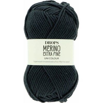 Drops Merino Extra Fine Uni Colour 55 modro čierna