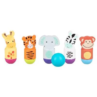 Детски дървен боулинг Orange Tree Toys - Животните от джунглата (OTT03228)