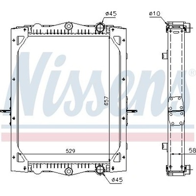 NISSENS 61346 Chladič, chlazení motoru (61346)
