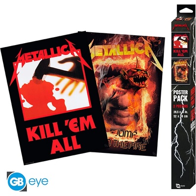 METALLICA - Set 2 Posters Chibi 52x38 - Kill'Em All/Fire Guy, GBYDCO439