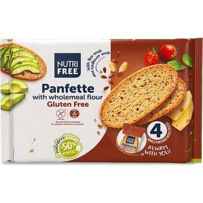 Nutrifree Panfette celozrnný krájený chléb bez lepku 340 g