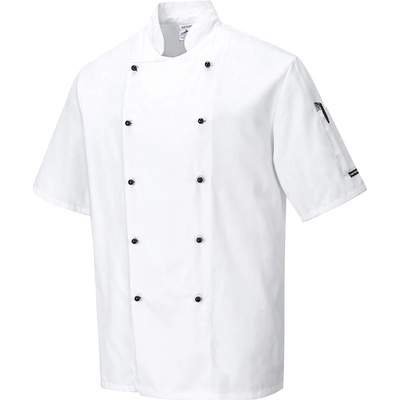 Portwest Kent Chefs C734 krátký rukáv bílý 3XL