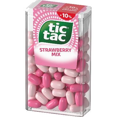 Tic Tac Strawberry Mix bonbóny s jahodovou příchutí 54 g