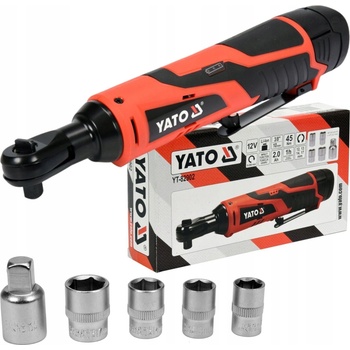 Antrenor cu acumulator 3/8 de 12 v, 45 Nm si tubulare Yato YT-82902 Antrenor cu acumulator 3/8 de 12 v, 45 Nm si tubulare Yato YT-82902