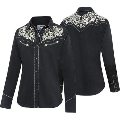 Stars & Stripes Košile westernová Holly dámská černá – Zboží Dáma