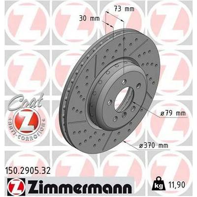 Brzdový kotúč ZIMMERMANN 150.2905.32