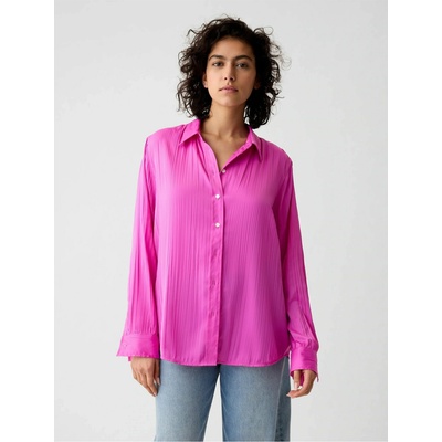 GAP Сатенена риза Boyfriend GAP GAP | Rozov | ЖЕНИ | XS