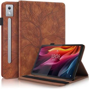 Lenovo Кожен калъф Life Tree за Lenovo Tab P12 Pro 12.7 2025- "Щампа дърво", Стойка, Слот за писалка, Вкл. Протектор, 5 Цвята