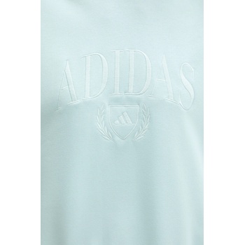 Adidas Суичър adidas Cozy в тюркоазено с апликация JM1792 (JM1792)