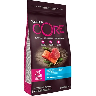 Wellness Core Малки породи Възрастни Океанска сьомга 1, 5 кг