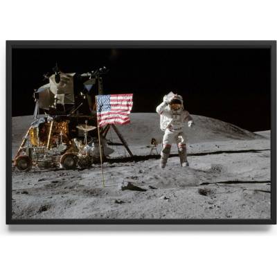 HYBRIS PRODUCTION AB plakát John Young On The Moon 50 x 70 cm