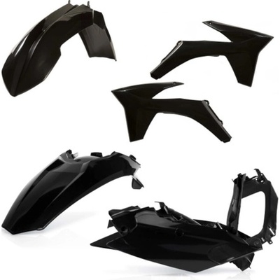 Acerbis plastový full kit kit sa hodí pre KTM EX / EX-F CPL. 12/13 čierna