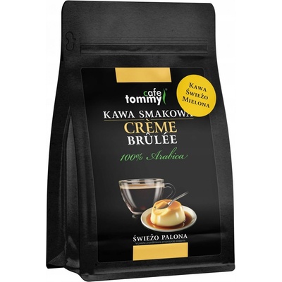 Tommy Cafe Káva s příchutí Creme Brule mletá 100% Arabica Čerstvě pražená 250 g