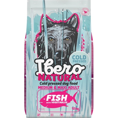 Ibero Natural Cold Pressed Adult Dog Medium & Large Fish 12 kg