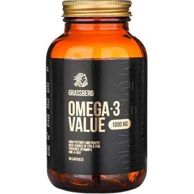 Grassberg Omega-3 Value 1000 mg [90 Гел капсули]