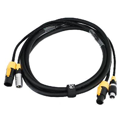 Двоен кабел TruePowercon+DMX 3м - FC-TP-PDC-3