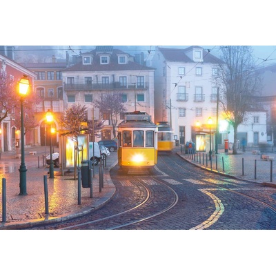 DIMEX ART Флизелинов фототапет мъглива сутрин в лисабон 375 x 250 см