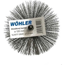 Wöhler Kartáč pro čištění kouřovodu vlnitý drát M12 120 mm