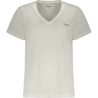 Pepe jeans Tričká s krátkym rukávom MAE V NECK Biela