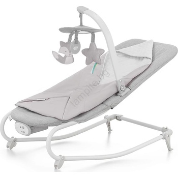 KinderKraft - Вибрираща бебешка люлка с мелодия felio 2 сив (ag0556)