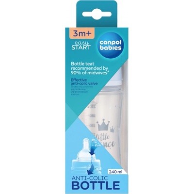 Canpol babies Шише 240 мл Royal Baby H (35/234_blu)