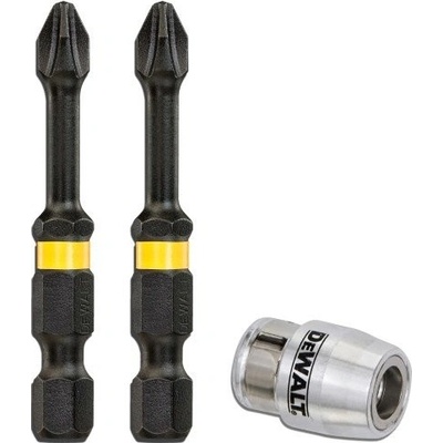 DeWALT Šroubovací bit 2 x PH2 + magnetický držák IMPACT TORSION EXTREME DT70536T DT70536T