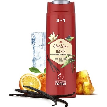 Old spice Oasis sprchový Gél 3 v 1 400 ml