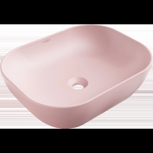 Mexen Rosa Монтирана върху плот мивка 50 x 40 см, розов мат - 21095044 (21095044)