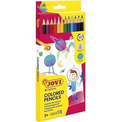 JOVI Wooden Pencils Комплект цветни моливи 12 бр (730/12)