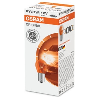 OSRAM Крушка osram py21w, 12v, 21w, 10 броя