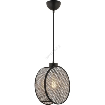 ASIR GROUP Висяща лампа DRUM на кабел 1xE27/60W/230V, сив/черен (AS2595)