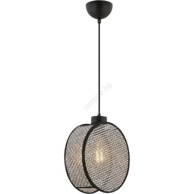 ASIR GROUP Висяща лампа DRUM на кабел 1xE27/60W/230V, сив/черен (AS2595)