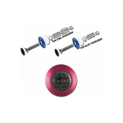 Hliníková zavažíčka KEITI, do řidítek 7/8" (22mm), různé barvy, (pár-2ks), červená