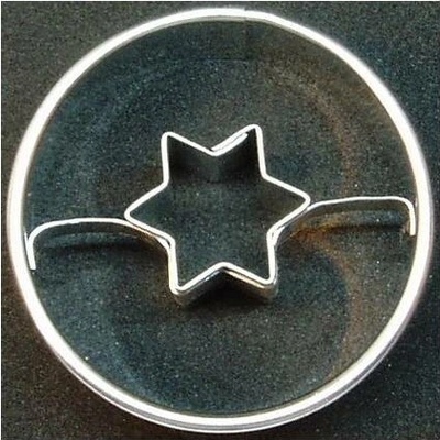 Vykrajovátko Koliesko s hviezdou (4 cm)