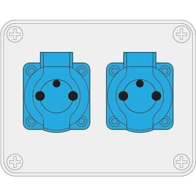 STAVEBNÍ ROZVADĚČ R-BOX 150 2x250V IP44 PAWBOL B.1601