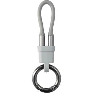 4smarts USB-C към USB-C кабел тип ключодържател за всички устройства с USB-C - 4smarts KeyRing USB-C to USB-C Cable (сив) (bulk) (541926)