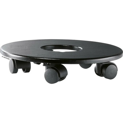 Lechuza Podstavec pod kvetináč s kolieskami Cubico 70, čierna, pr. 42 cm