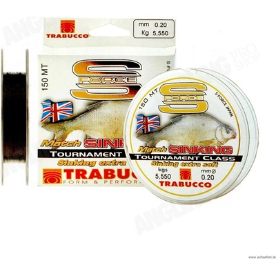 Trabucco S-FORCE MATCH SINKING 150 m 0,20 mm